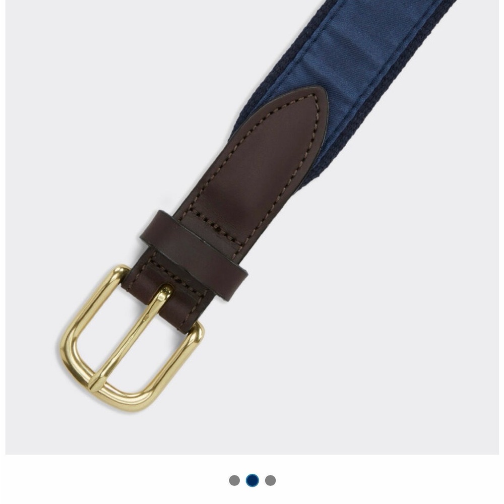 NWT Vineyard Vines American Flag Canvas Belt size 28 - Picture 3 of 5
